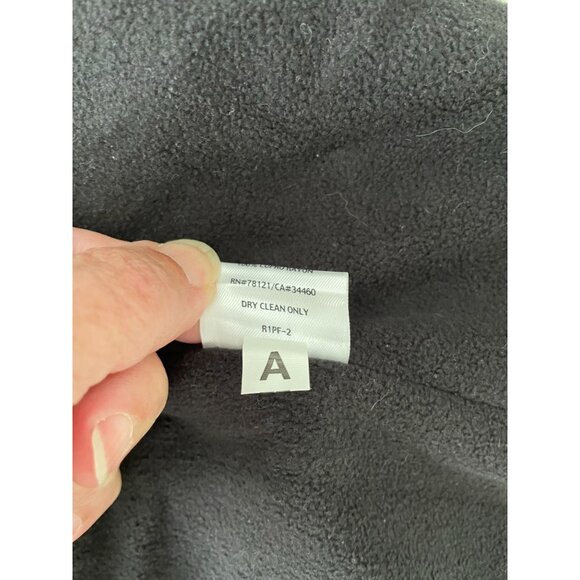 Eileen Fisher Black Weather-Resistant Coat Collar Button zip Closure Micro Liner - Picture 15 of 15